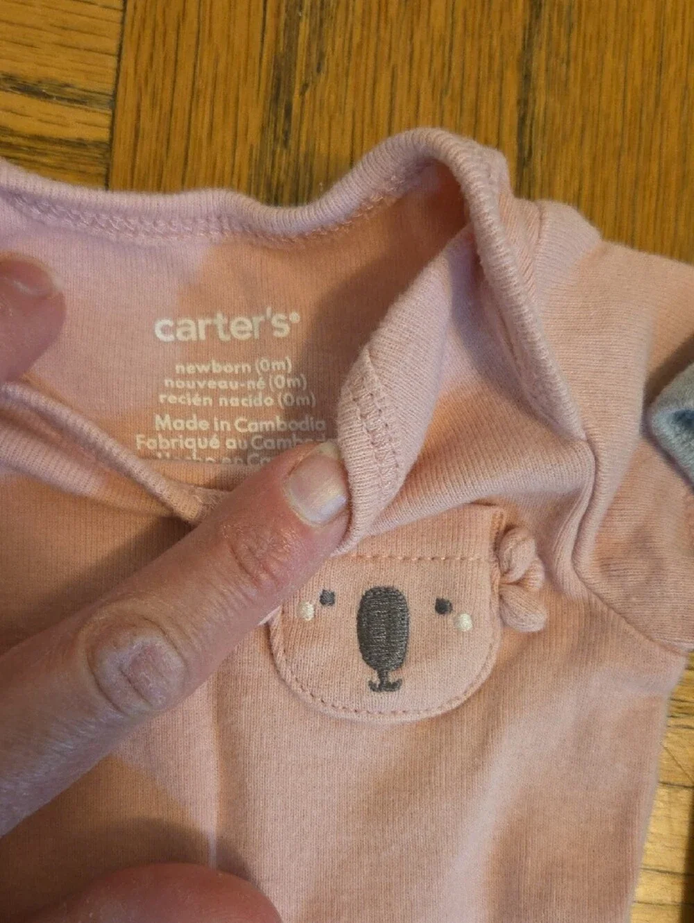 Carter's Short Sleeve One-Piece Bodysuits - Lavender, Pink & Gray